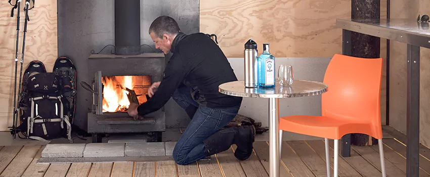 Open Hearth Wood Fireplace Installation in Fergus, ON